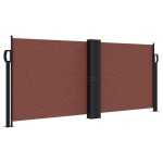 vidaXL Copertină laterală retractabilă, maro, 100 x 1000 cm vidaXL Copertină laterală retractabilă, maro, 100 x 1000 cm