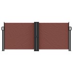 vidaXL Copertină laterală retractabilă, maro, 100 x 1000 cm vidaXL Copertină laterală retractabilă, maro, 100 x 1000 cm