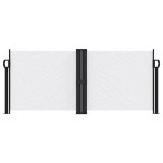 vidaXL Copertină laterală retractabilă, alb, 100 x 1000 cm vidaXL Copertină laterală retractabilă, alb, 100 x 1000 cm