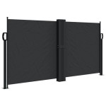 vidaXL Copertină laterală retractabilă, negru, 120 x 1000 cm