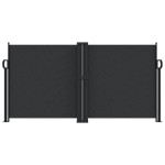 vidaXL Copertină laterală retractabilă, negru, 120 x 1000 cm