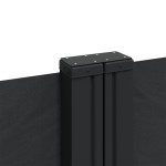 vidaXL Copertină laterală retractabilă, negru, 120 x 1000 cm