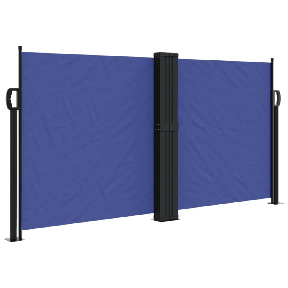 vidaXL Copertină laterală retractabilă, albastru, 120 x 1000 cm