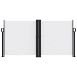 vidaXL Copertină laterală retractabilă, alb, 120 x 1000 cm vidaXL Copertină laterală retractabilă, alb, 120 x 1000 cm