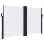 vidaXL Copertină laterală retractabilă, alb, 140 x 1000 cm vidaXL Copertină laterală retractabilă, alb, 140 x 1000 cm