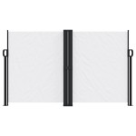 vidaXL Copertină laterală retractabilă, alb, 140 x 1000 cm vidaXL Copertină laterală retractabilă, alb, 140 x 1000 cm