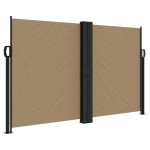 vidaXL Copertină laterală retractabilă, gri taupe, 140 x 1000 cm vidaXL Copertină laterală retractabilă, gri taupe, 140 x 1000 cm