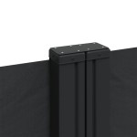 vidaXL Copertină laterală retractabilă, negru, 160x1000 cm