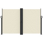 vidaXL Copertină laterală retractabilă, crem, 160x1000 cm