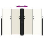 vidaXL Copertină laterală retractabilă, crem, 160x1000 cm