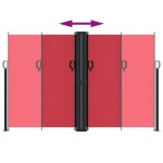 vidaXL Copertină laterală retractabilă, roșu, 160x1000 cm