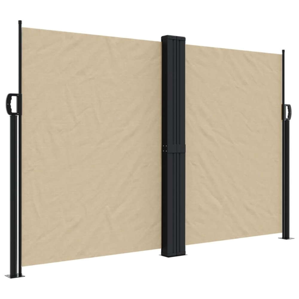 vidaXL Copertină laterală retractabilă, bej, 160x1000 cm