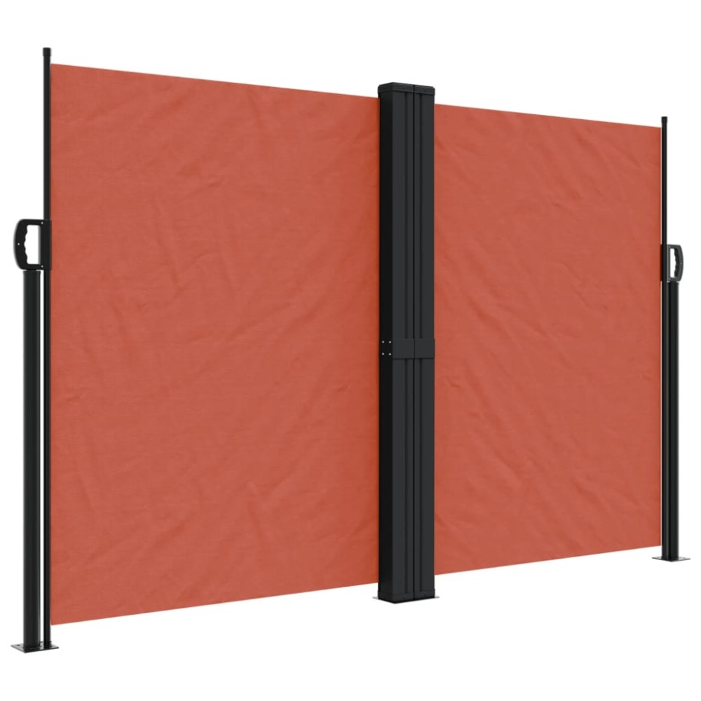 vidaXL Copertină laterală retractabilă, cărămiziu, 160x1000 cm