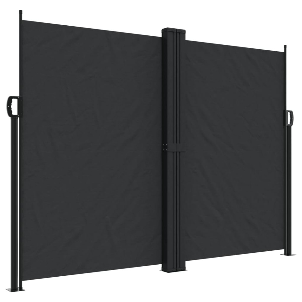 vidaXL Copertină laterală retractabilă, negru, 180x1000 cm