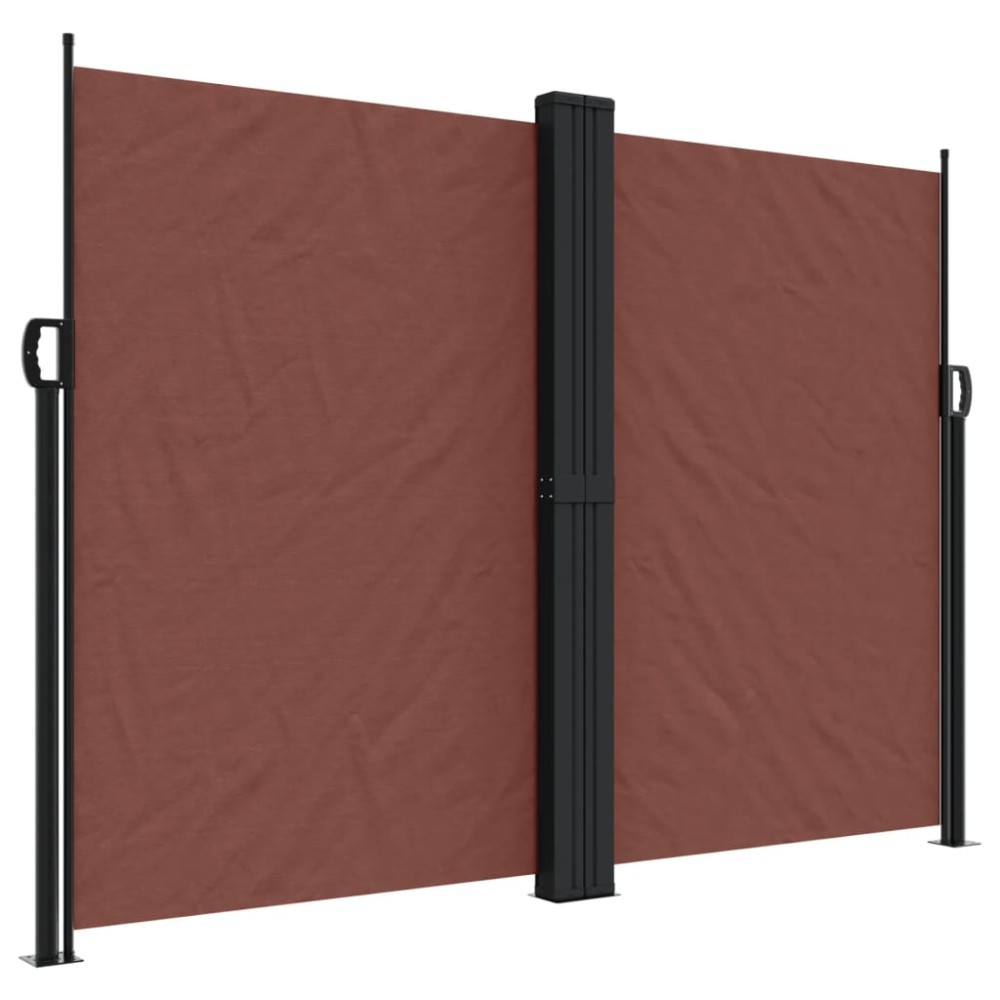 vidaXL Copertină laterală retractabilă, maro, 180x1000 cm