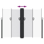 vidaXL Copertină laterală retractabilă, alb, 180x1000 cm