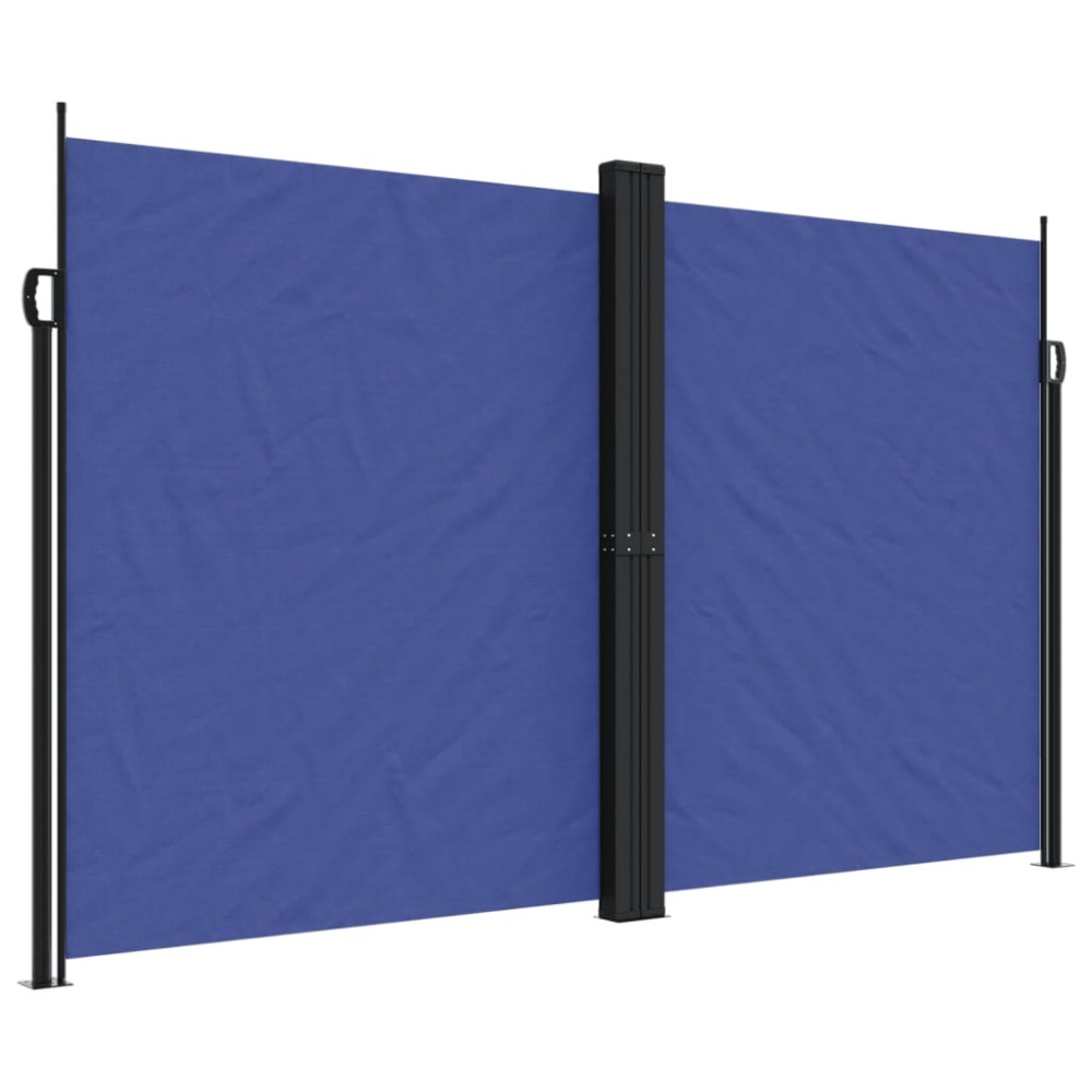 vidaXL Copertină laterală retractabilă, albastru, 200x1000 cm