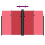 vidaXL Copertină laterală retractabilă, roșu, 200x1000 cm