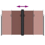 vidaXL Copertină laterală retractabilă, maro, 200x1000 cm