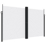 vidaXL Copertină laterală retractabilă, alb, 200x1000 cm vidaXL Copertină laterală retractabilă, alb, 200x1000 cm