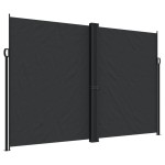 vidaXL Copertină laterală retractabilă, negru, 220x1000 cm