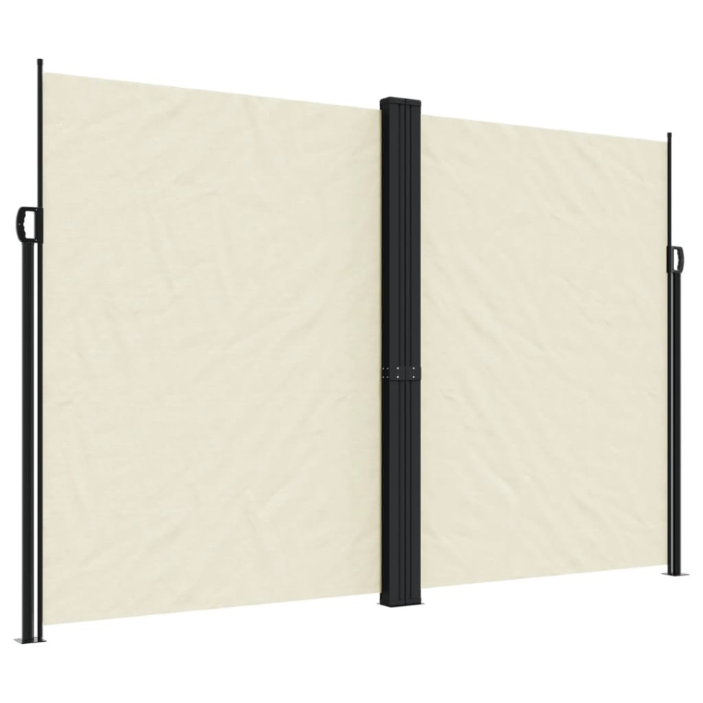 vidaXL Copertină laterală retractabilă, crem, 220x1000 cm