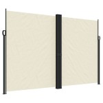 vidaXL Copertină laterală retractabilă, crem, 220x1000 cm vidaXL Copertină laterală retractabilă, crem, 220x1000 cm