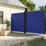 vidaXL Copertină laterală retractabilă, albastru, 220x1000 cm vidaXL Copertină laterală retractabilă, albastru, 220x1000 cm