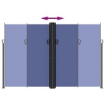 vidaXL Copertină laterală retractabilă, albastru, 220x1000 cm vidaXL Copertină laterală retractabilă, albastru, 220x1000 cm