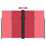 vidaXL Copertină laterală retractabilă, roșu, 220x1000 cm