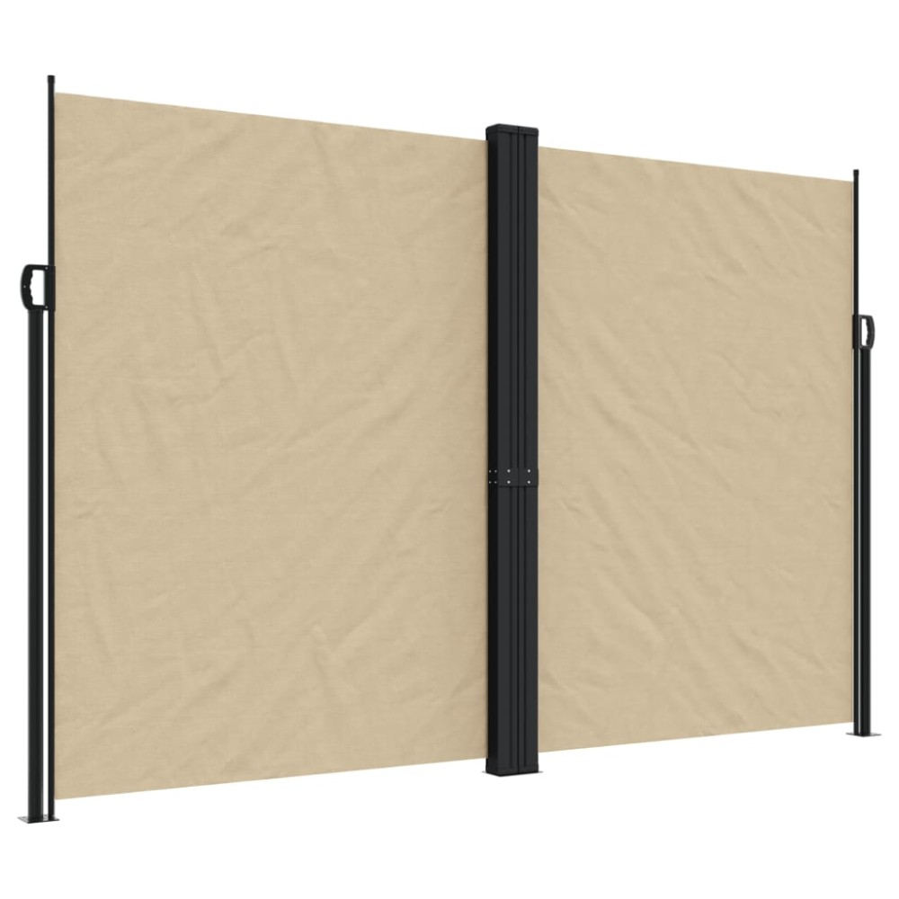 vidaXL Copertină laterală retractabilă, bej, 220x1000 cm