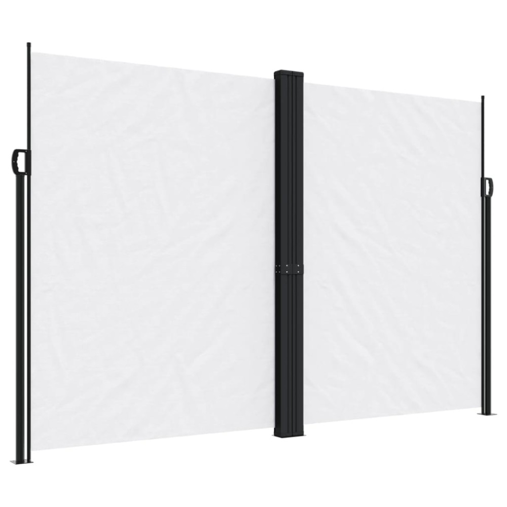 vidaXL Copertină laterală retractabilă, alb, 220x1000 cm