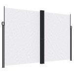 vidaXL Copertină laterală retractabilă, alb, 220x1000 cm vidaXL Copertină laterală retractabilă, alb, 220x1000 cm