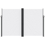 vidaXL Copertină laterală retractabilă, alb, 220x1000 cm vidaXL Copertină laterală retractabilă, alb, 220x1000 cm