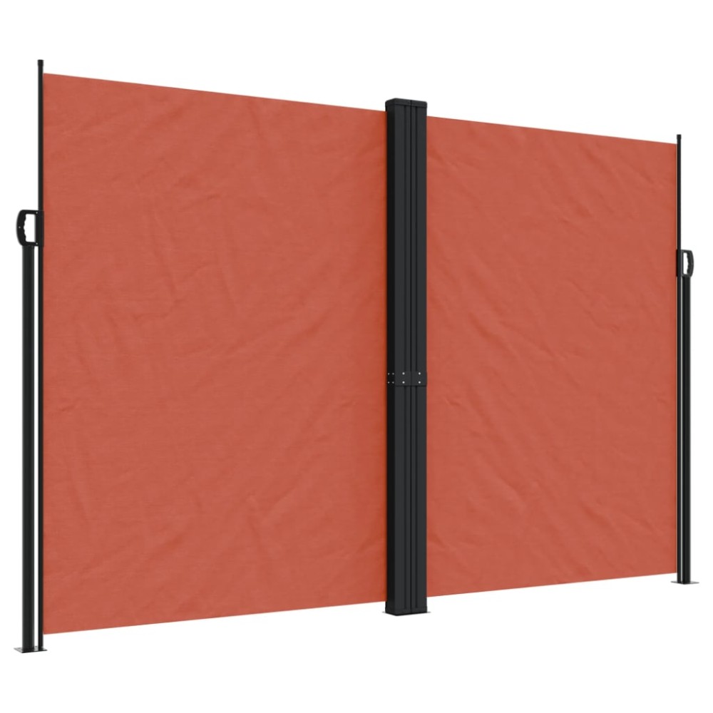 vidaXL Copertină laterală retractabilă, cărămiziu, 220x1000 cm