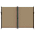 vidaXL Copertină laterală retractabilă, taupe, 220x1000 cm