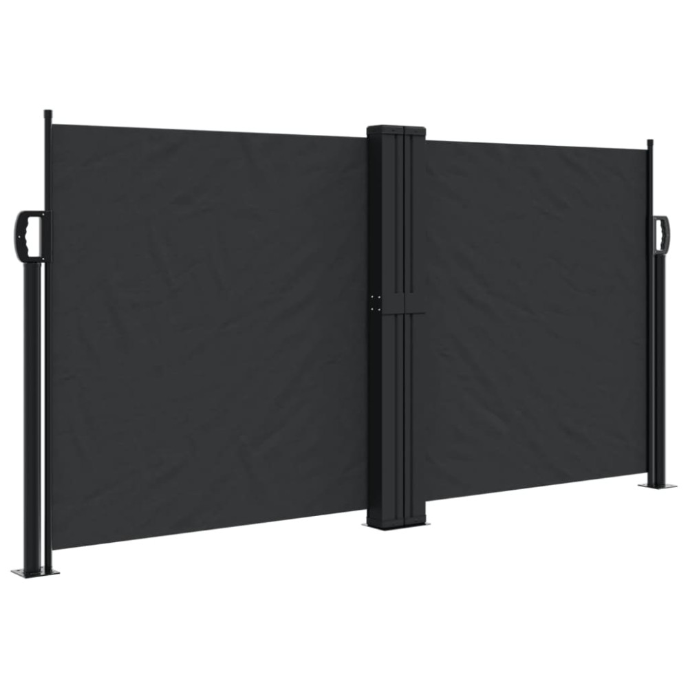 vidaXL Copertină laterală retractabilă, negru, 120x1200 cm