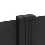 vidaXL Copertină laterală retractabilă, negru, 120x1200 cm
