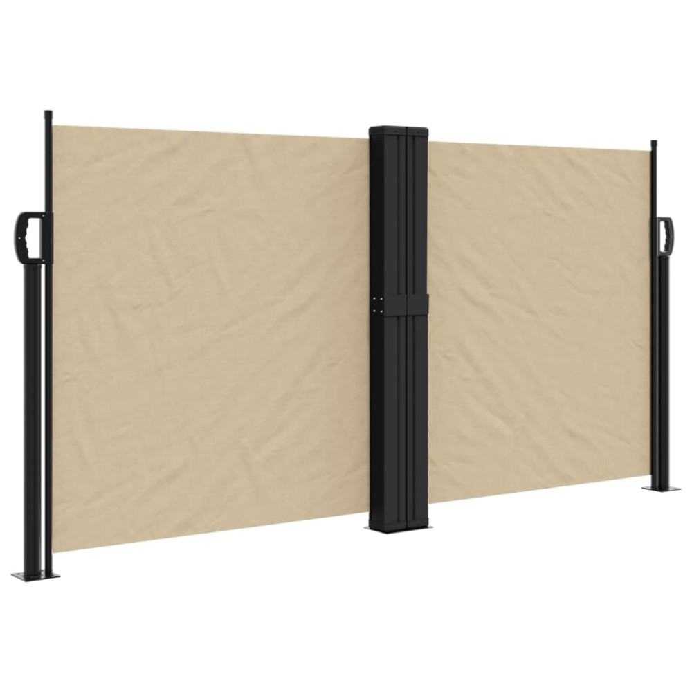 vidaXL Copertina laterală retractabilă, bej, 220x1200 cm