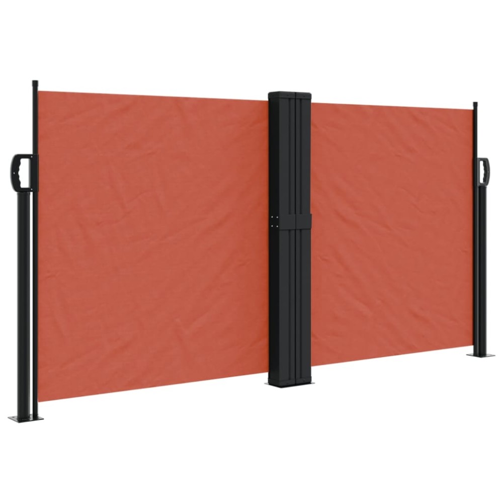 vidaXL Copertină laterală retractabilă, cărămiziu, 120x1200 cm