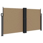 vidaXL Copertină laterală retractabilă, gri taupe, 120x1200 cm vidaXL Copertină laterală retractabilă, gri taupe, 120x1200 cm