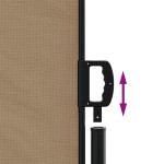 vidaXL Copertină laterală retractabilă, gri taupe, 120x1200 cm vidaXL Copertină laterală retractabilă, gri taupe, 120x1200 cm
