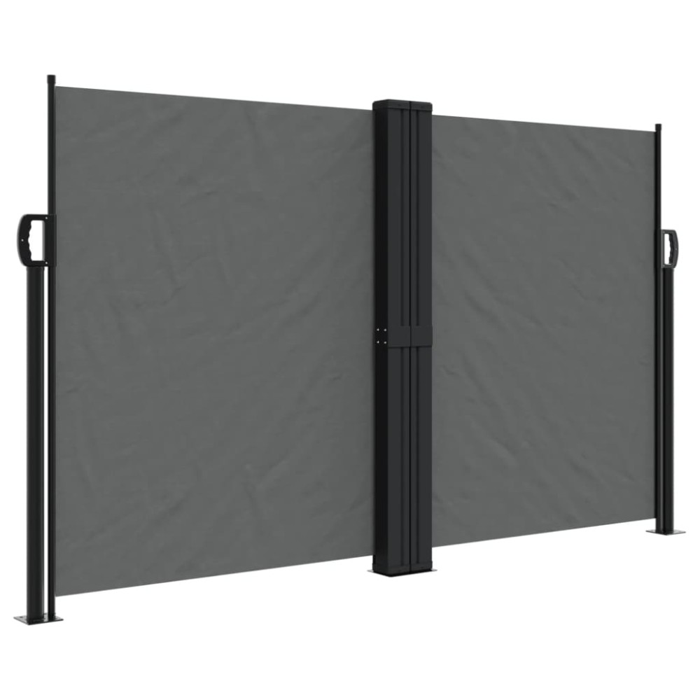 vidaXL Copertină laterală retractabilă, antracit, 140x1200 cm