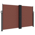 vidaXL Copertină laterală retractabilă, maro, 140x1200 cm vidaXL Copertină laterală retractabilă, maro, 140x1200 cm