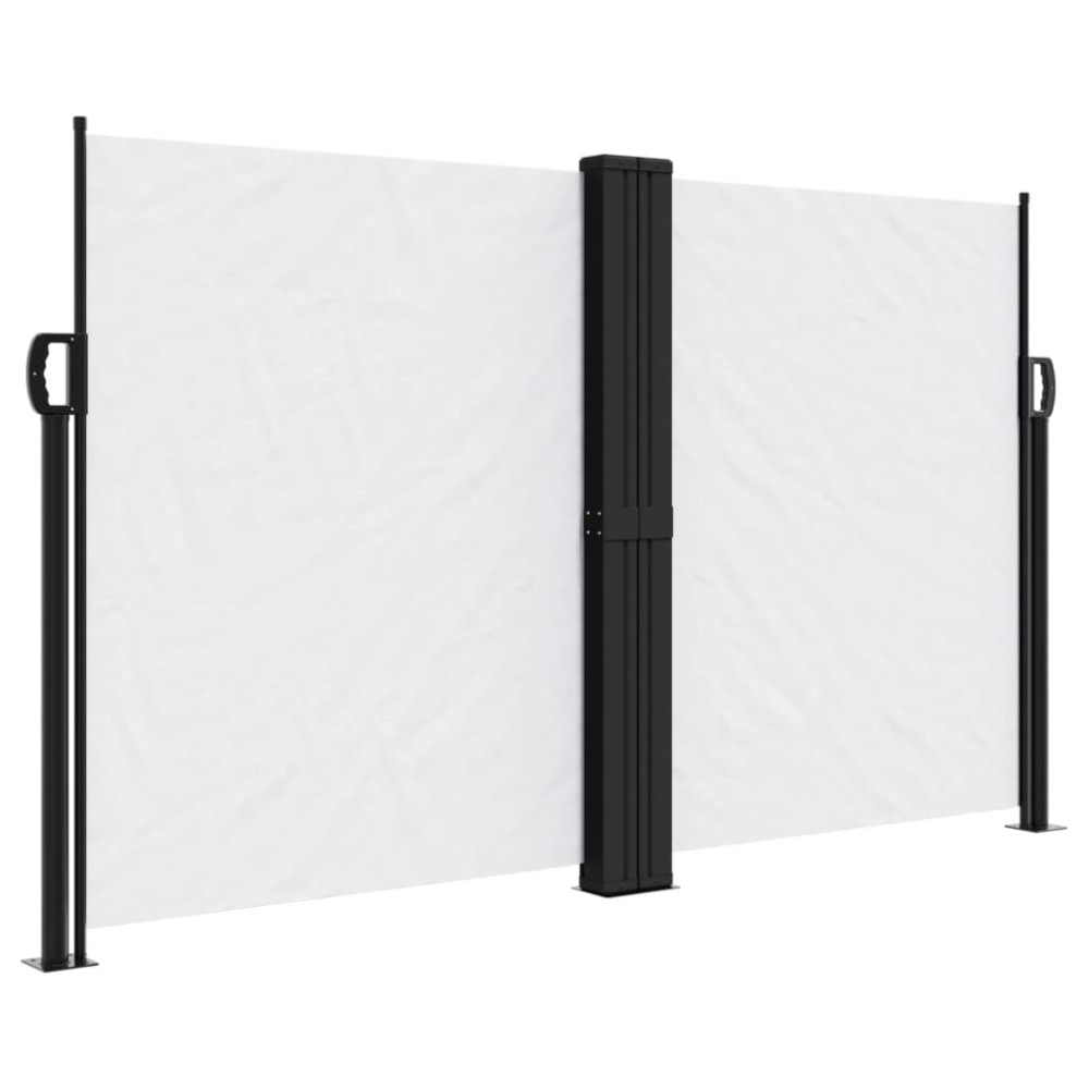 vidaXL Copertină laterală retractabilă, alb, 140x1200 cm