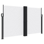 vidaXL Copertină laterală retractabilă, alb, 140x1200 cm