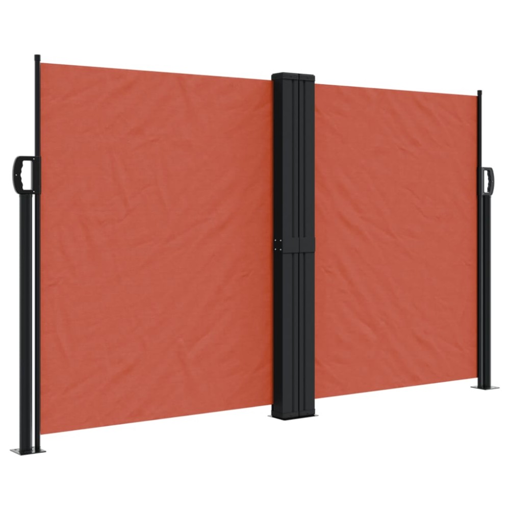 vidaXL Copertină laterală retractabilă, cărămiziu, 140x1200 cm