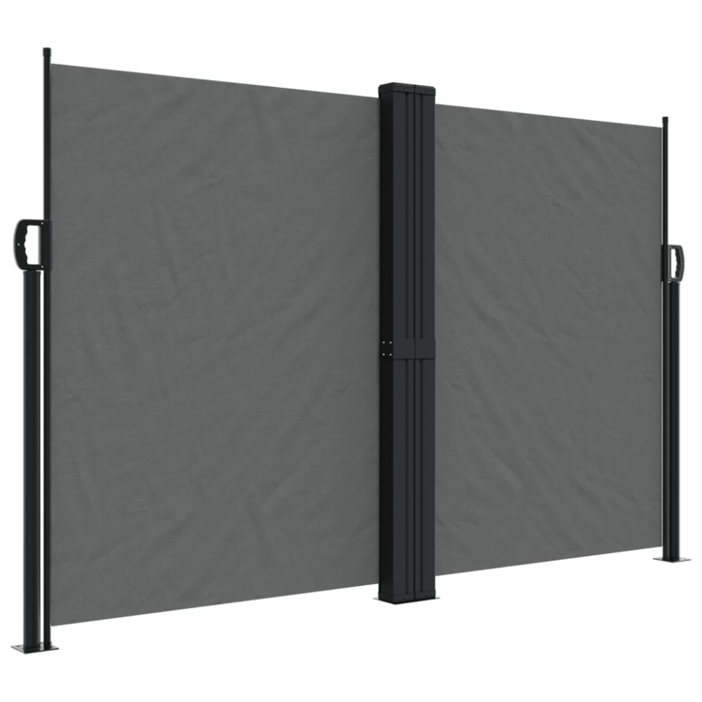 vidaXL Copertină laterală retractabilă, antracit, 160x1200 cm
