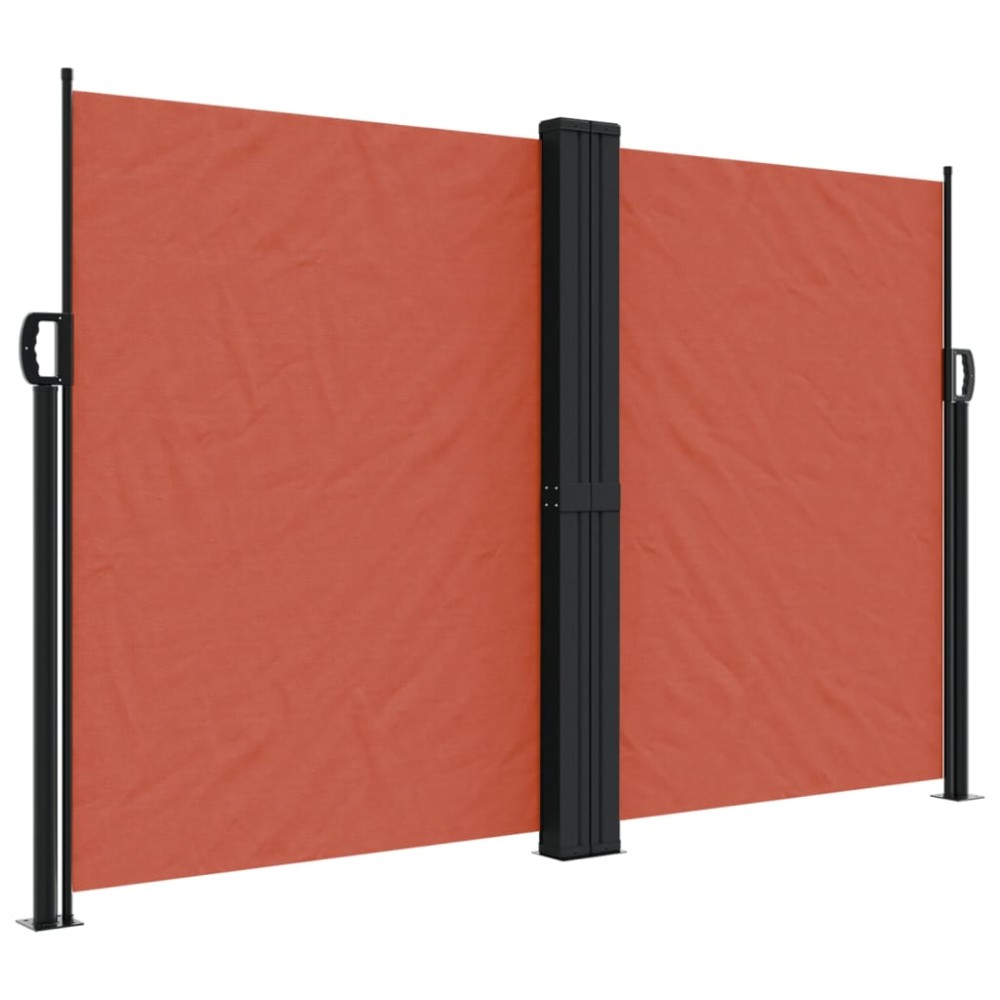 vidaXL Copertină laterală retractabilă, cărămiziu, 160x1200 cm