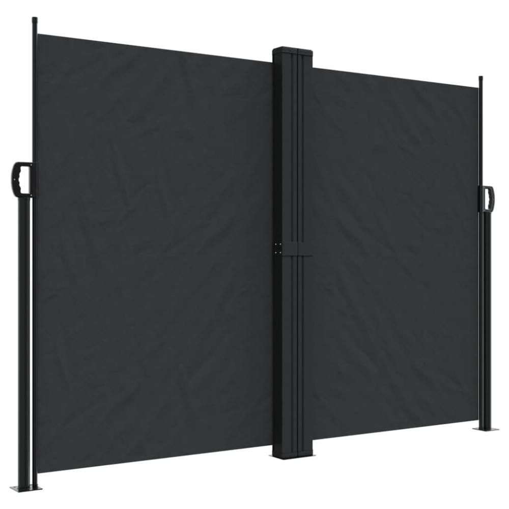 vidaXL Copertină laterală retractabilă, negru, 180x1200 cm
